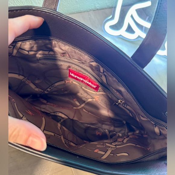 Montana West Dark Brown Satchel - Picture 4 of 4